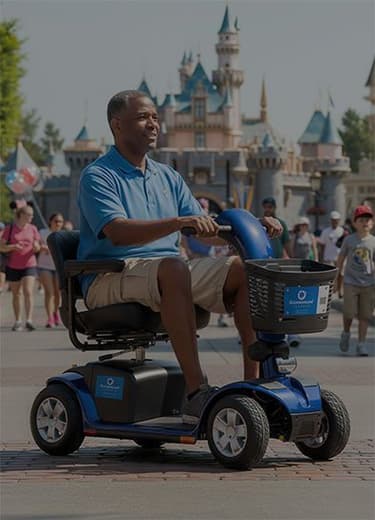 Rent mobility equipment in Disneyland